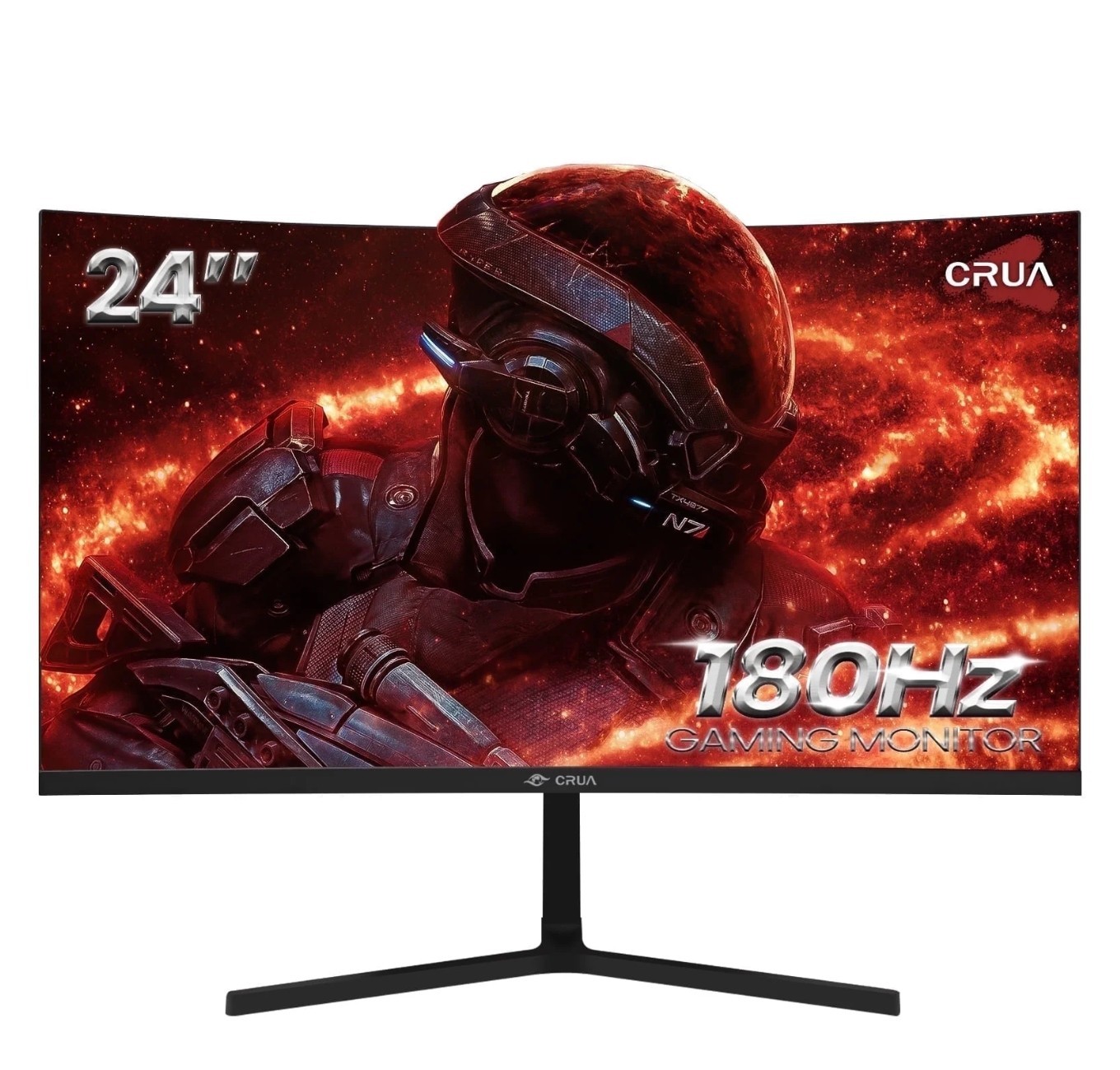 CRUA 24" 165Hz/180Hz Curved Gaming Monitor,FHD 1080PComputer...