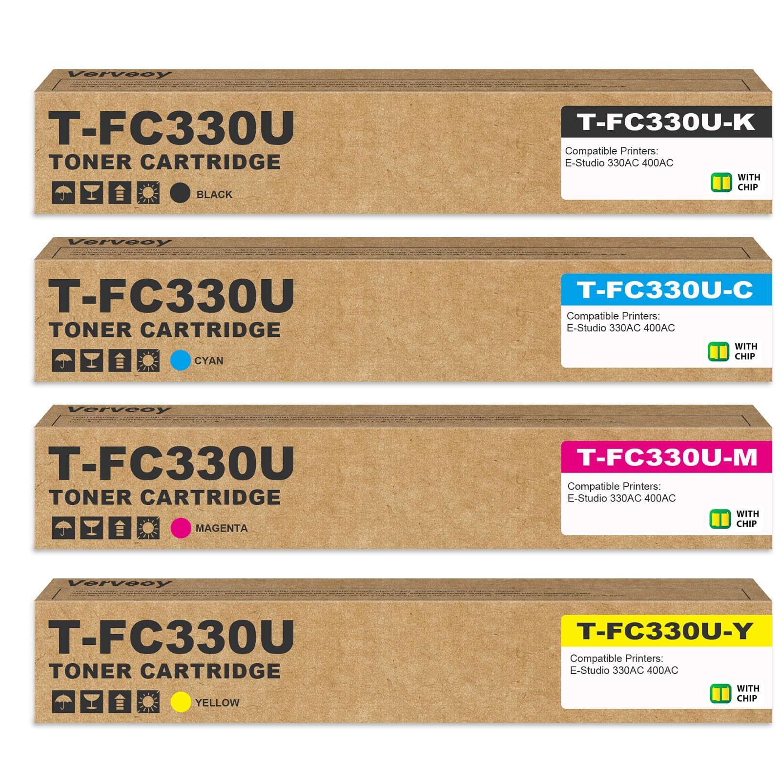 T-FC330U TFC330U High Yield Toner Yield, Black Cyan Magenta Yellow