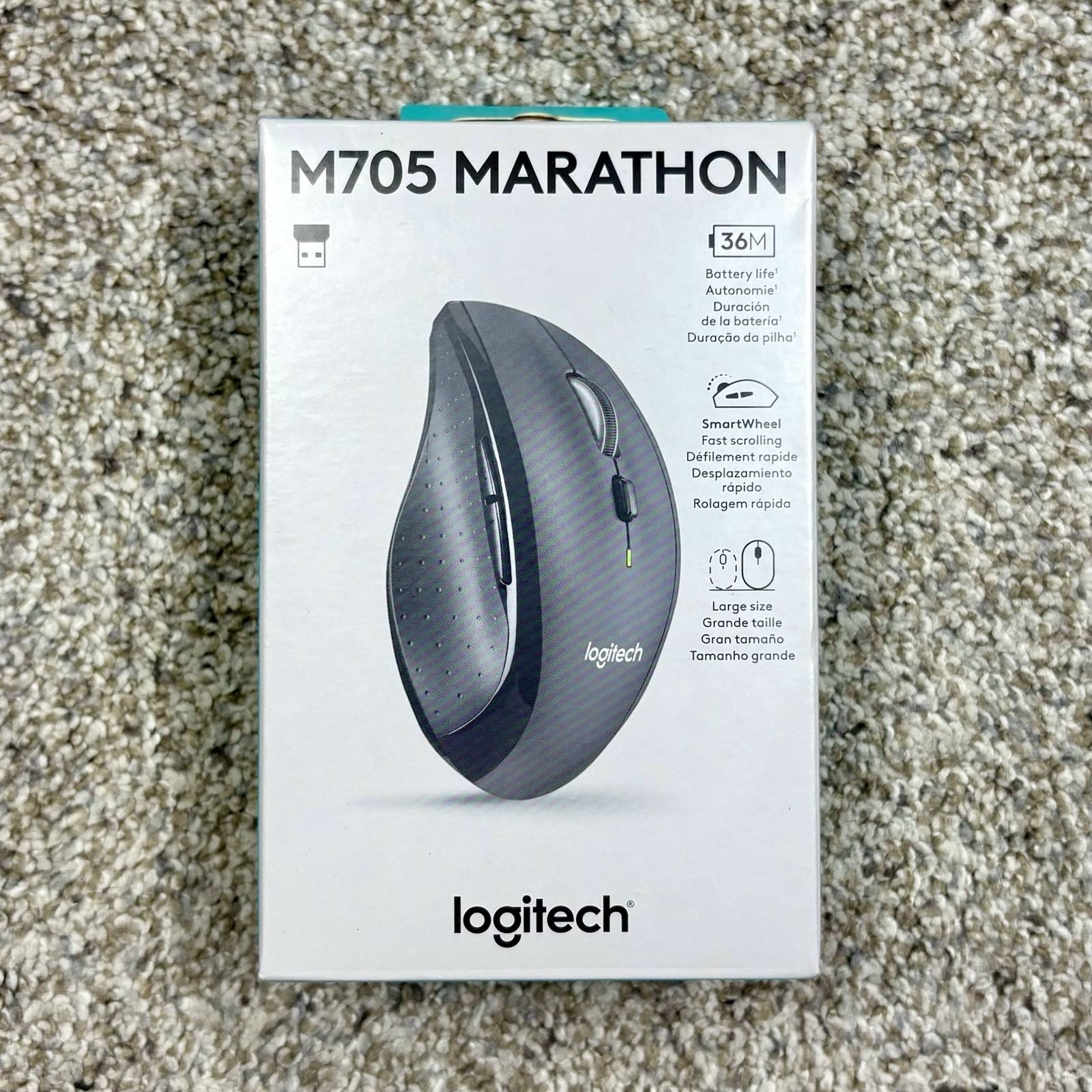 Authentic Logitech Marathon M705 Wireless Mouse (910-001935) Brand New