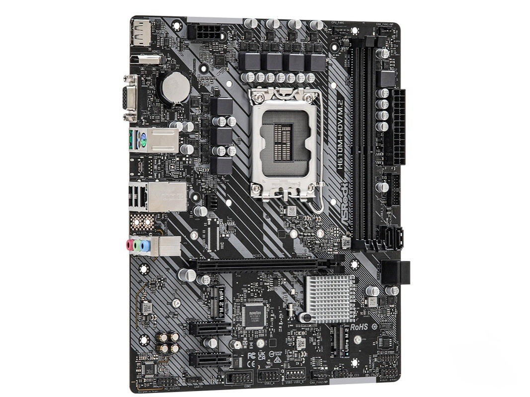 For ASRock H610M-HDV/M.2 motherboard LGA1700 DDR4 VGA+HDMI+DP Micro ATX Tested