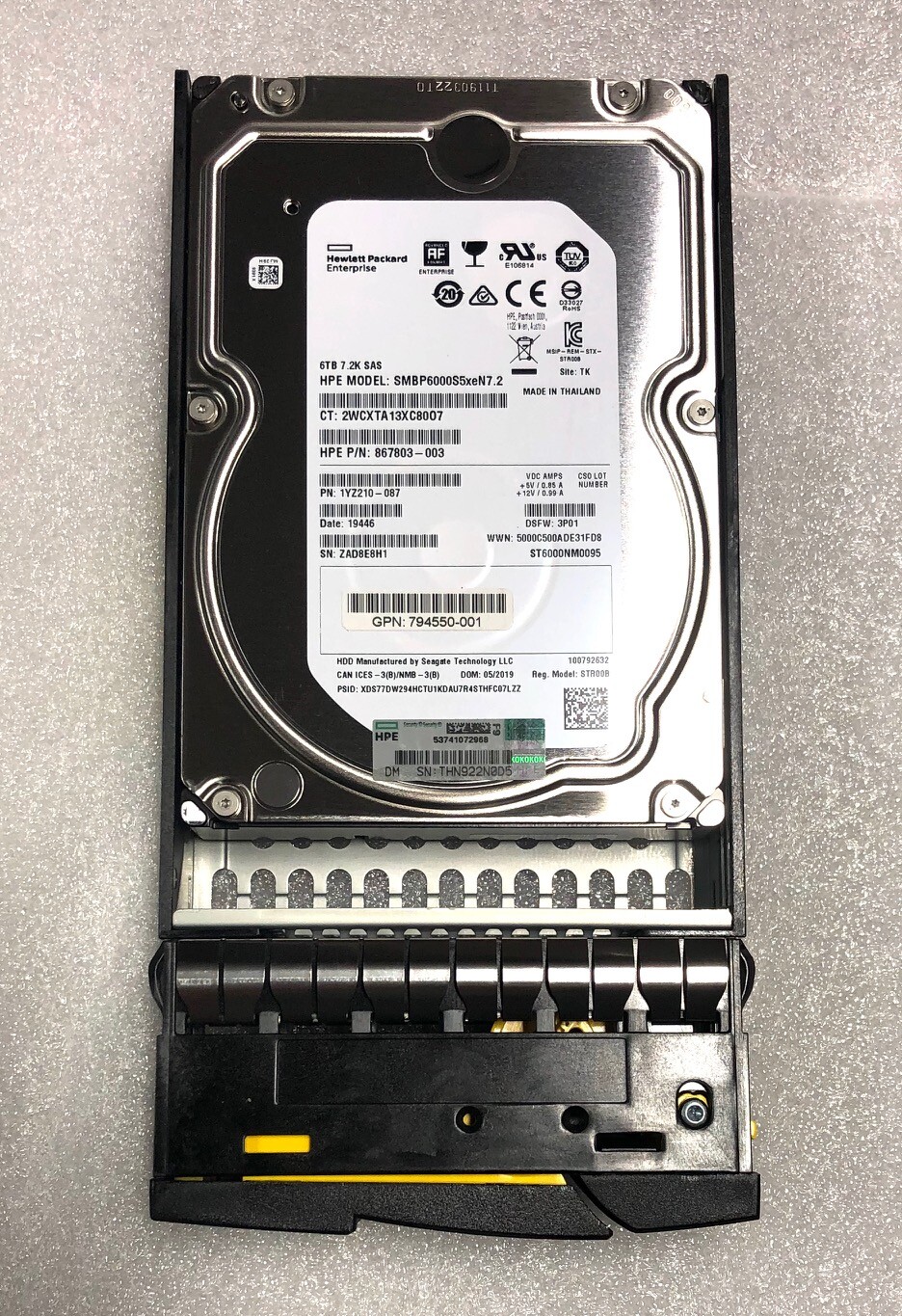 HP 871860-001 6TB SAS 7.2K Hard Drive ST6000NM0095 794550-001 867803-003 NEW 