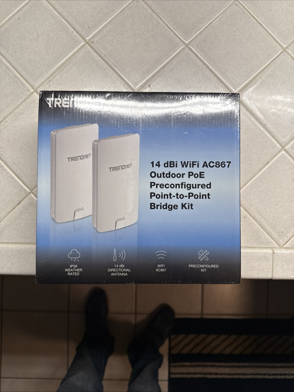 TRENDnet  TEW-840APBO2K 14 dBi WiFi AC867 Outdoor PoE Preconfigured