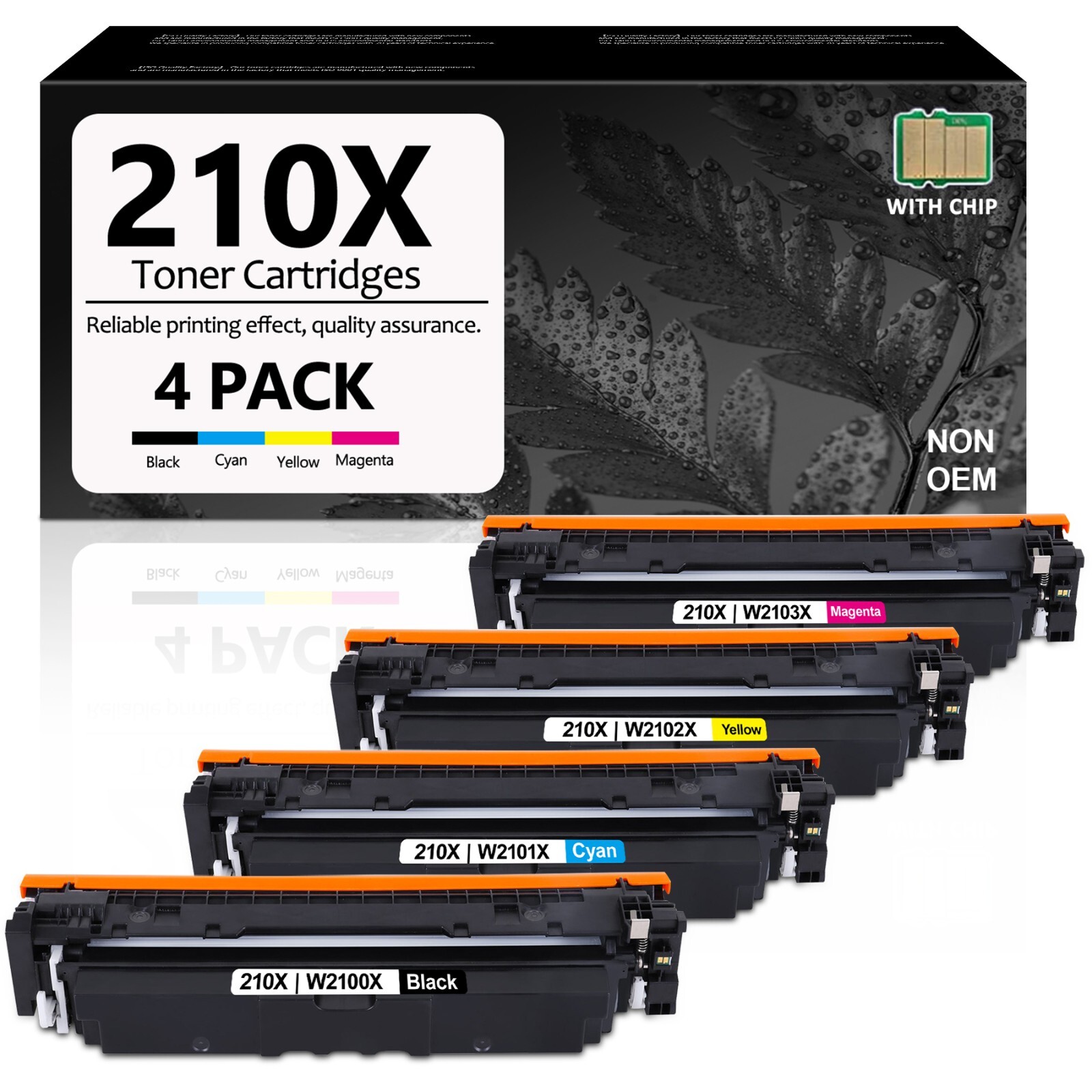 FADSOON® 4PK 210X W2100X Toner for 4201dw 4201dn MFP 4301dw 4301fdw 4301fdn 4pk