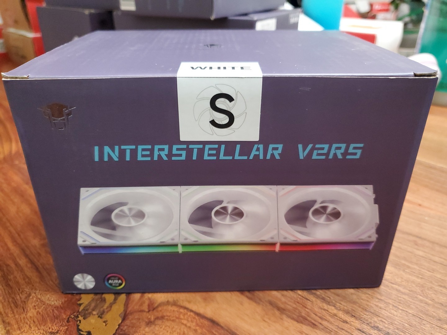 Interstellar V2RS Cooling Fans White Aura RGB Daisy Chain Cooler
