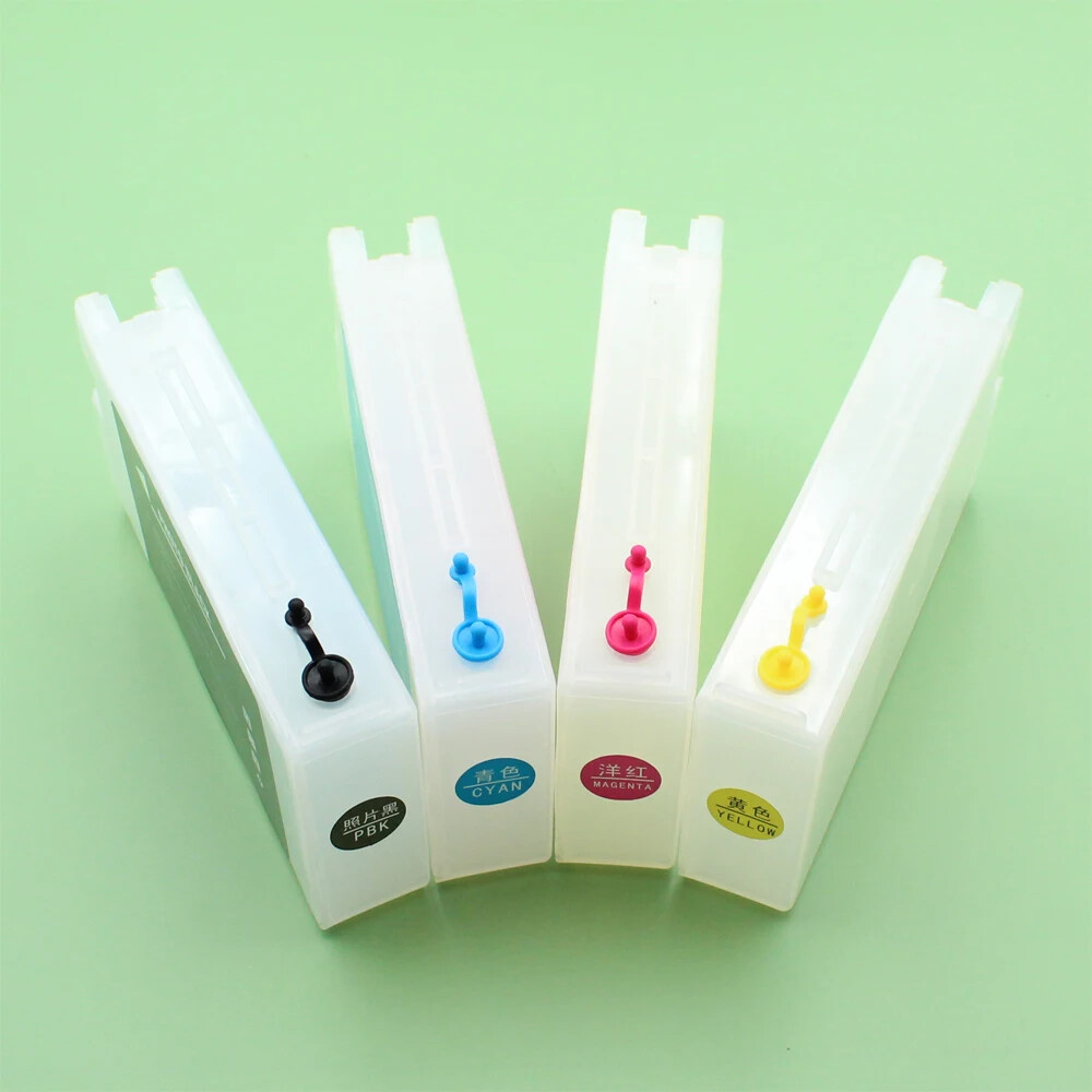4pc/350ml Empty Refill Ink Cartridge Without Chip For Eps T5470 T5475 T3470