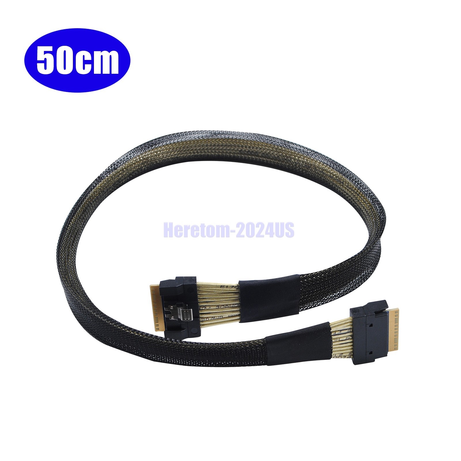 SlimSAS 4.0 SFF-8654 8i 74pin Raid To SFF-8654 74Pin Backplane SAS Cable 24Gbps