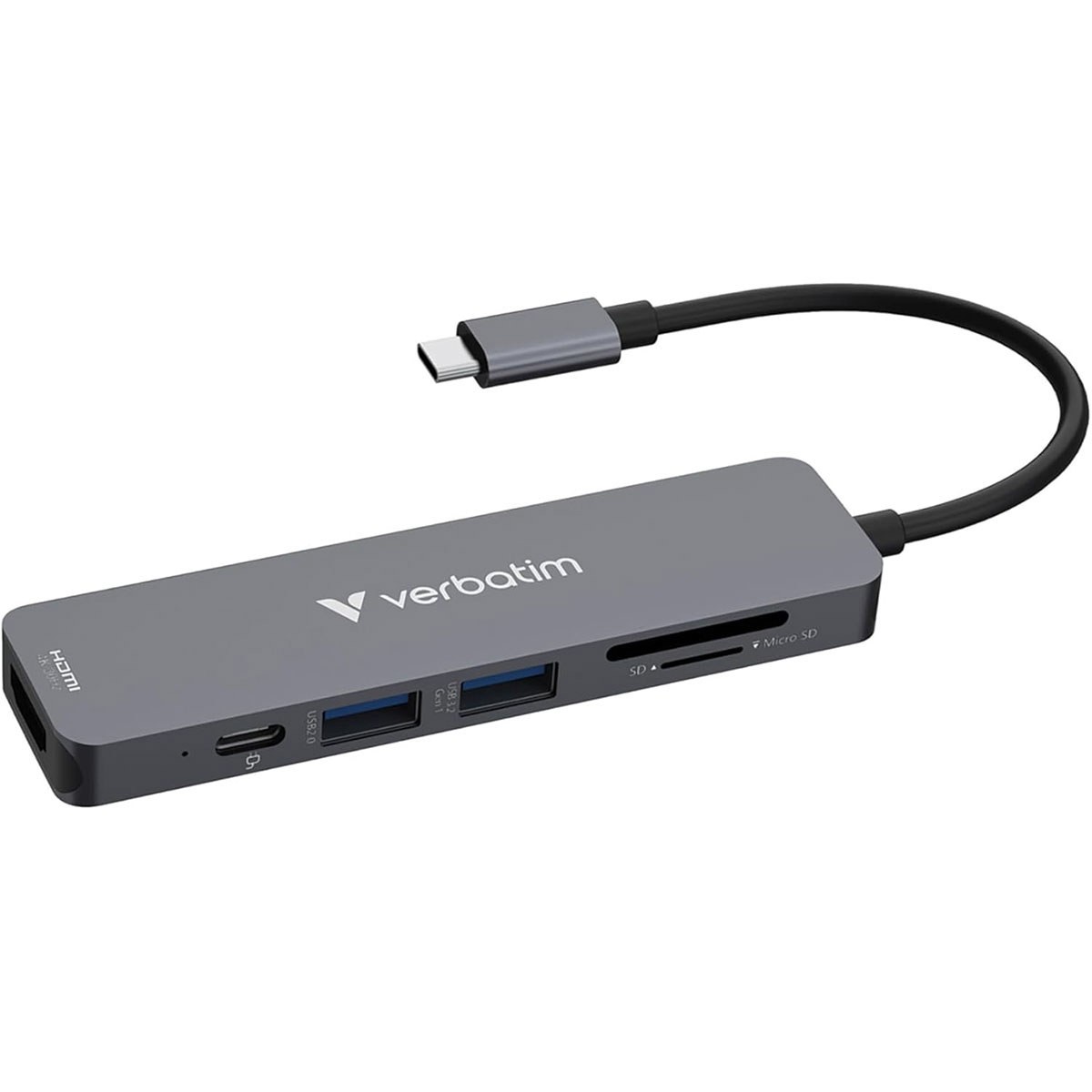 Verbatim Essentials 100W 6-Port USB-C Multiport Hub