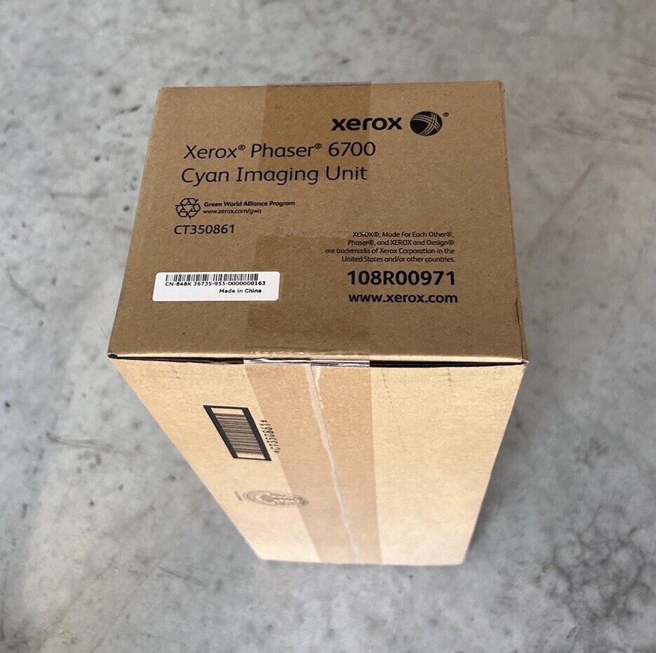 Genuine Xerox *108R00971 (108R971) Cyan Imaging Unit - Factory Sealed