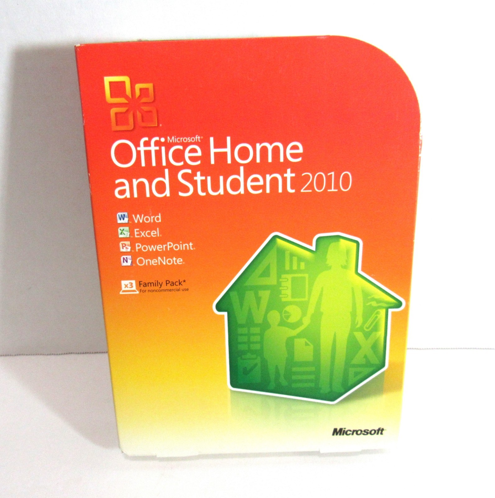 Microsoft MS Office 2010 Home and Student Family Pack with product code