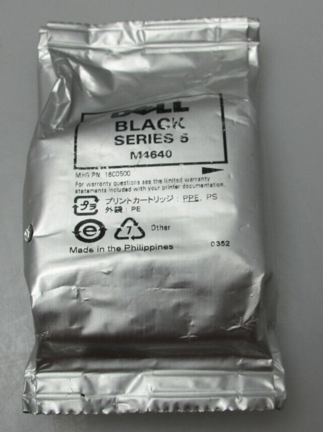 Genuine Dell Series 5 M4640 Black  Ink Cartridge Unknown Expiration