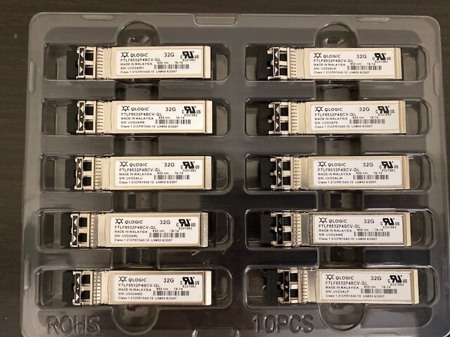 Qlogic SFP32-SR-SP FTLF8532P4BCV-QL 32GFC SFP28 SW FC 850nm price each 