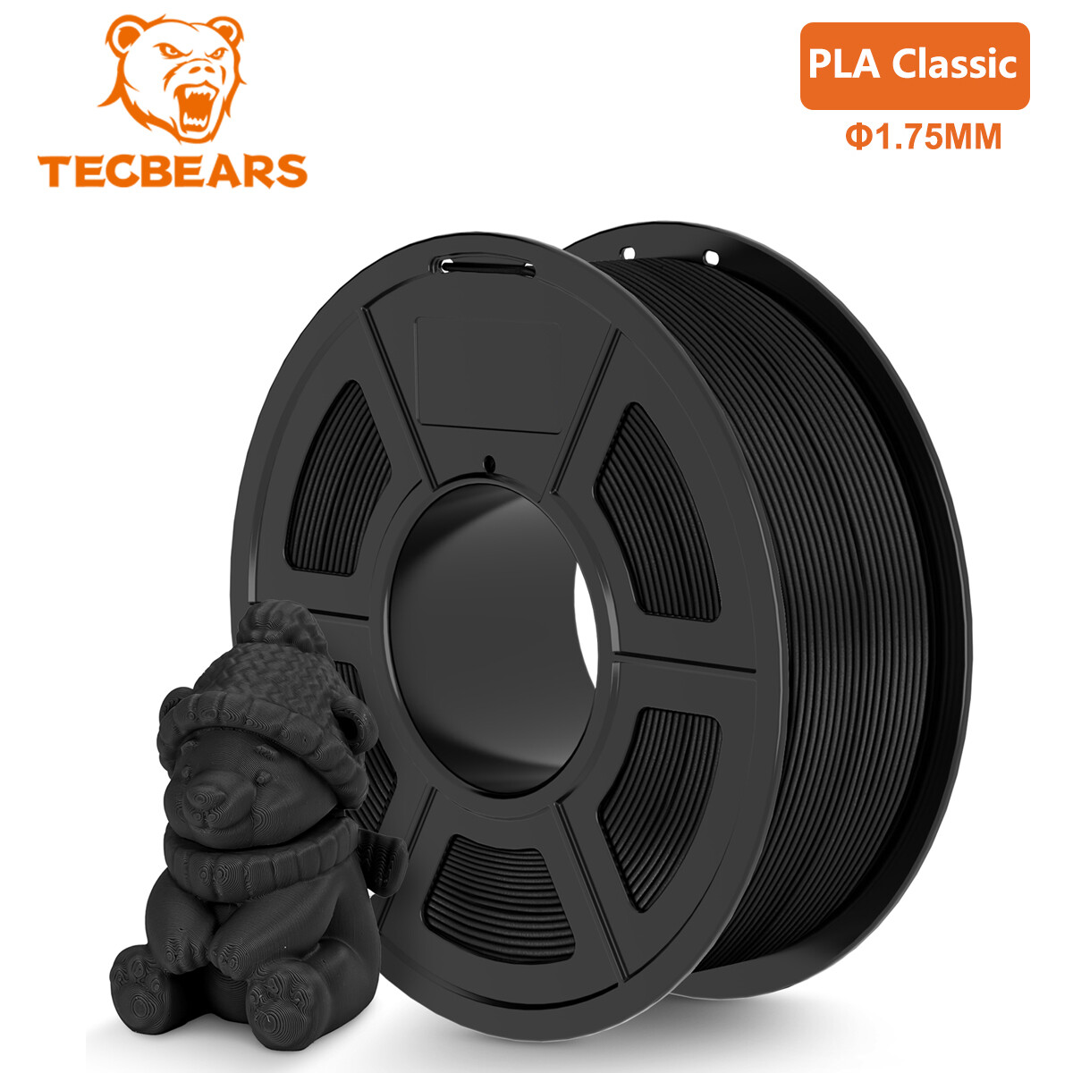 【Buy 10 Pay 6】TECBEARS PLA/PETG/SILK PLA+ Matte 3D Printer Filament 1KG ABS ASA