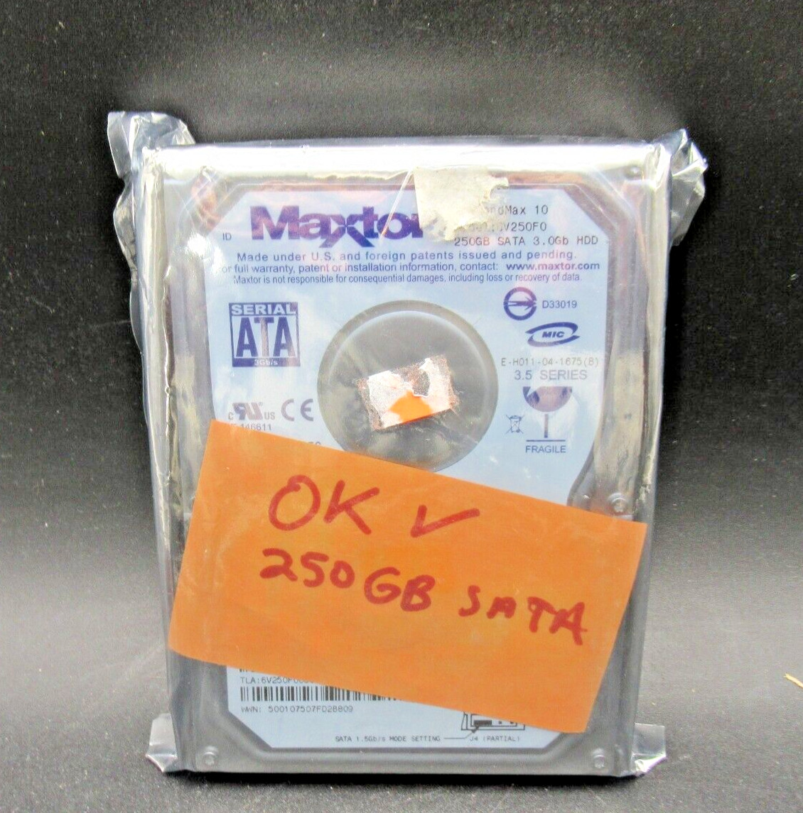 MAXTOR DiamondMax 10 250GB SATA 3.0Gb HDD 6V250F0