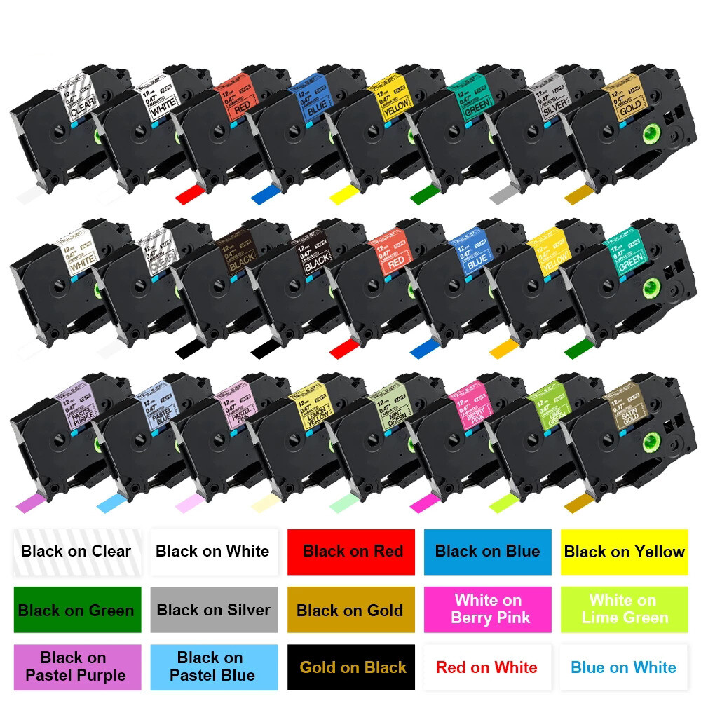Compatible For Brother P-Touch Label Maker Tape T531+C31+M931 12MM