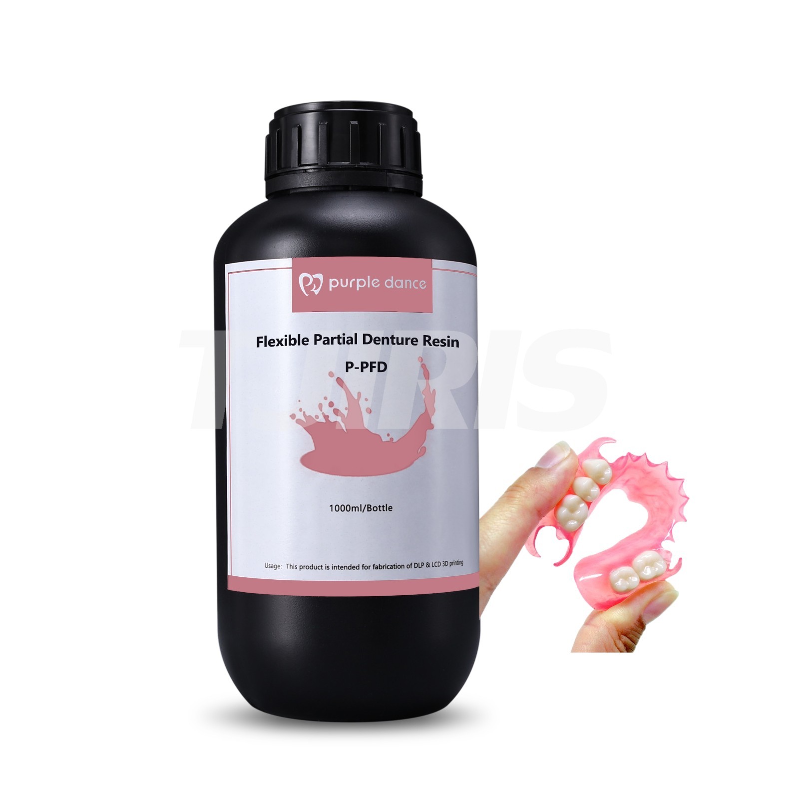 Dental Flexible Partial Denture 3D Printing Resin for 405nm or 385nm Printer