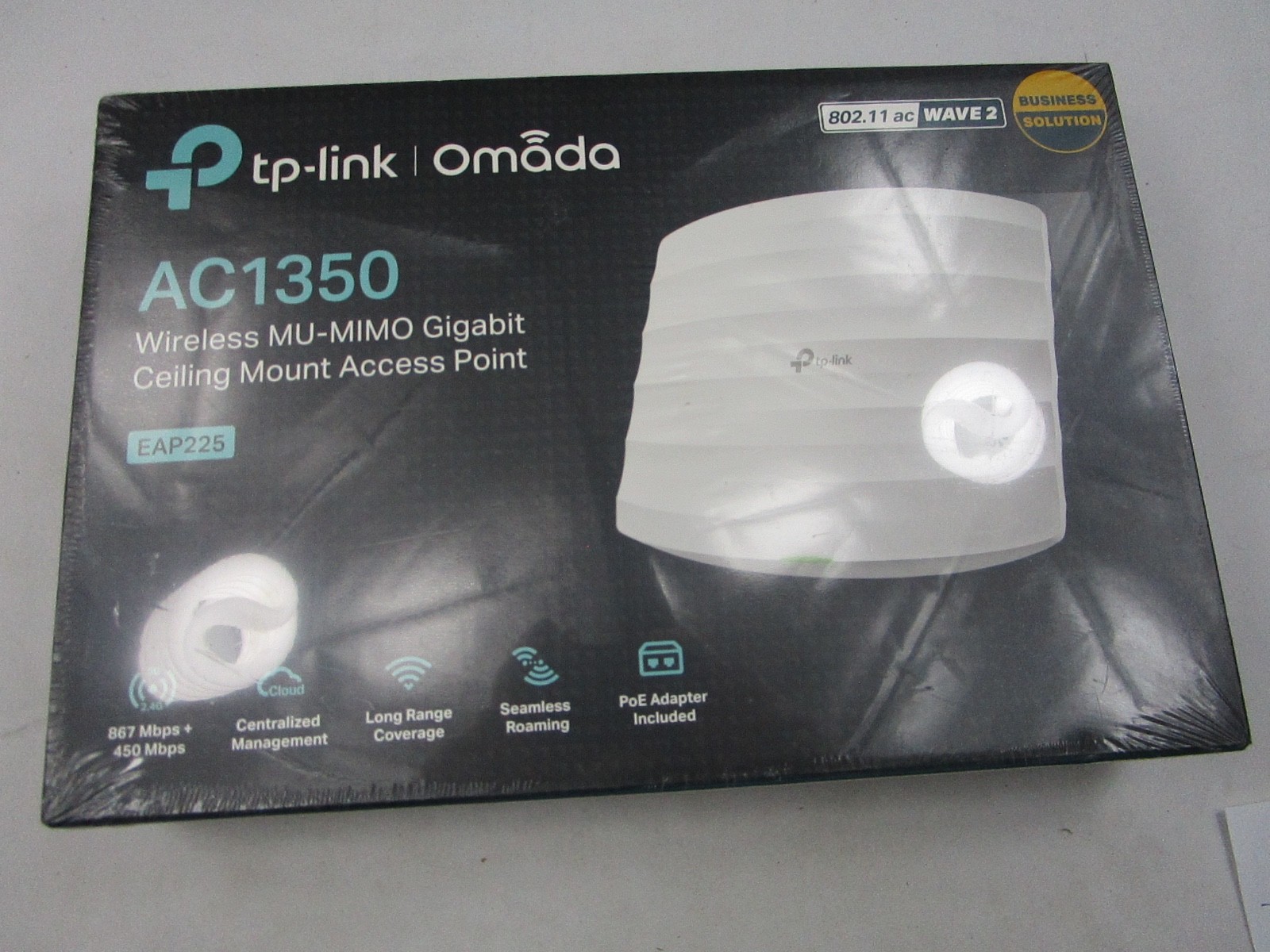 TP-Link AC1350 (EAP225) Wireless MU-MIMO Gigabit Ceiling Mount Access Point New