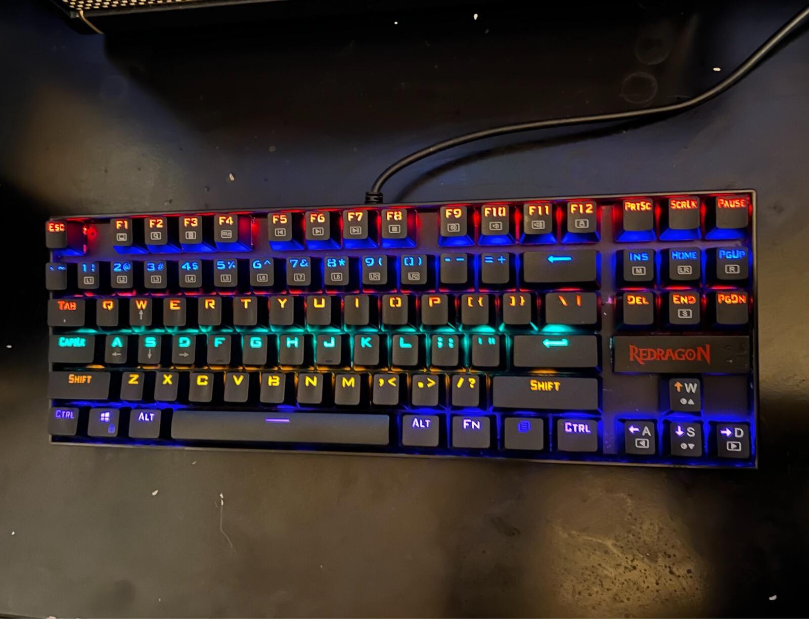 Red Dragon Kumara K552-KR GAMING Mechanical PC Keyboard RedDragon USB