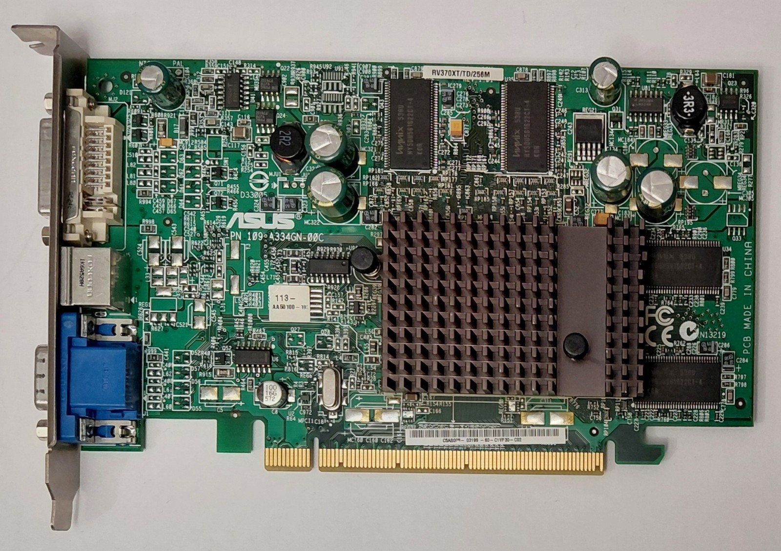 ASUS / HP RV370XT/TD PCIe Graphics Card (5188-1678, ATI Radeon X300, 256MB, Retro)