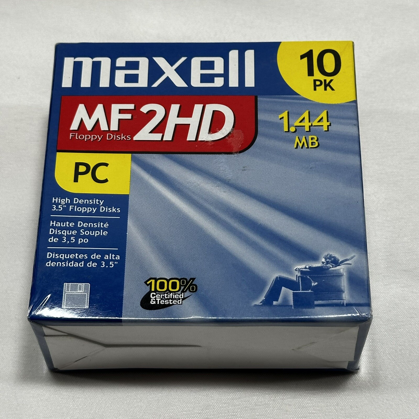 Maxell Diskettes MF2HD PC Formatted 1.44 MB 3.5" PC 10 Pack HD New Sealed