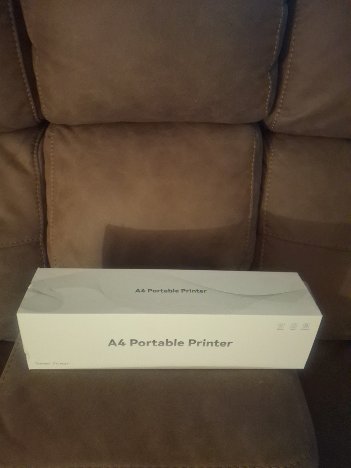 A4 Portable Thermal Printer Inkless Wireless White C80 Series with Paper Roll