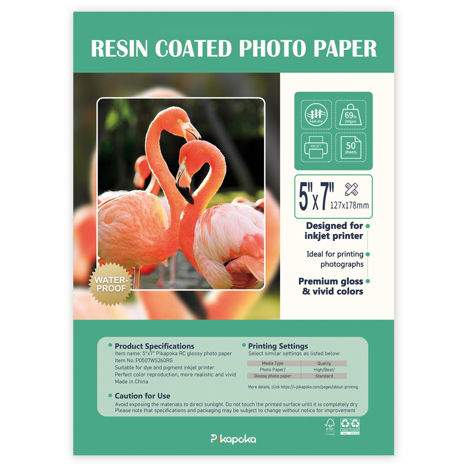 Ultra-Premium Glossy RC Photo Paper, Professional and Heavyweight Metallic Re...