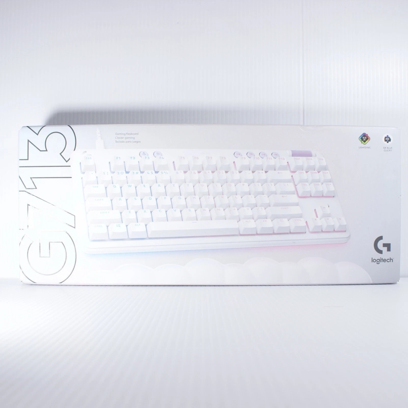 Logitech G713 Wired Mechanical Gaming Keyboard with RGB Lighting, Clicky