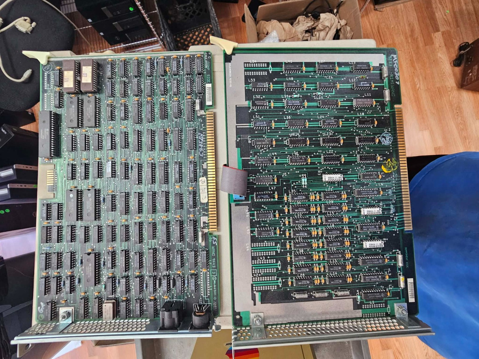 Vintage Retro Wang PC-S5-3 PM002-B Graphics & PM101 IBM Mono Emulation Card