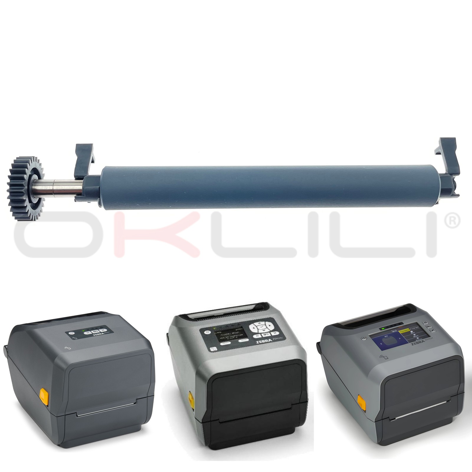 US P1080383-222 Platen Transfer Roller Kit for Zebra ZD420T ZD620T Label Printer