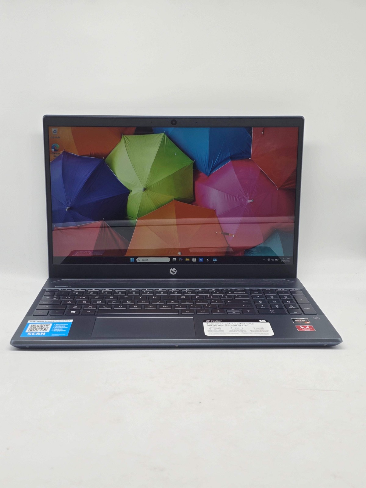 HP Pavilion 15 2022 15-inch AMD Ryzen 5 8GB DDR4 RAM 1TB HDD Laptop Used