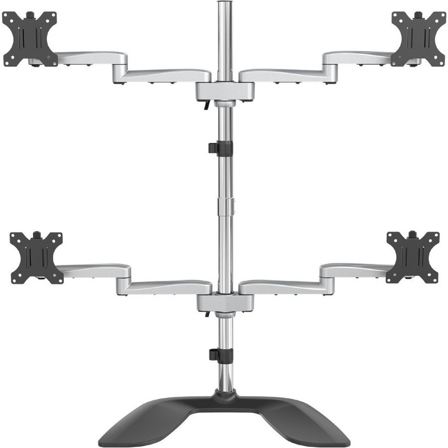 StarTech Quad Monitor Stand, Desktop VESA 4 Monitor Arm up to 32" (17.6lb/8kg)