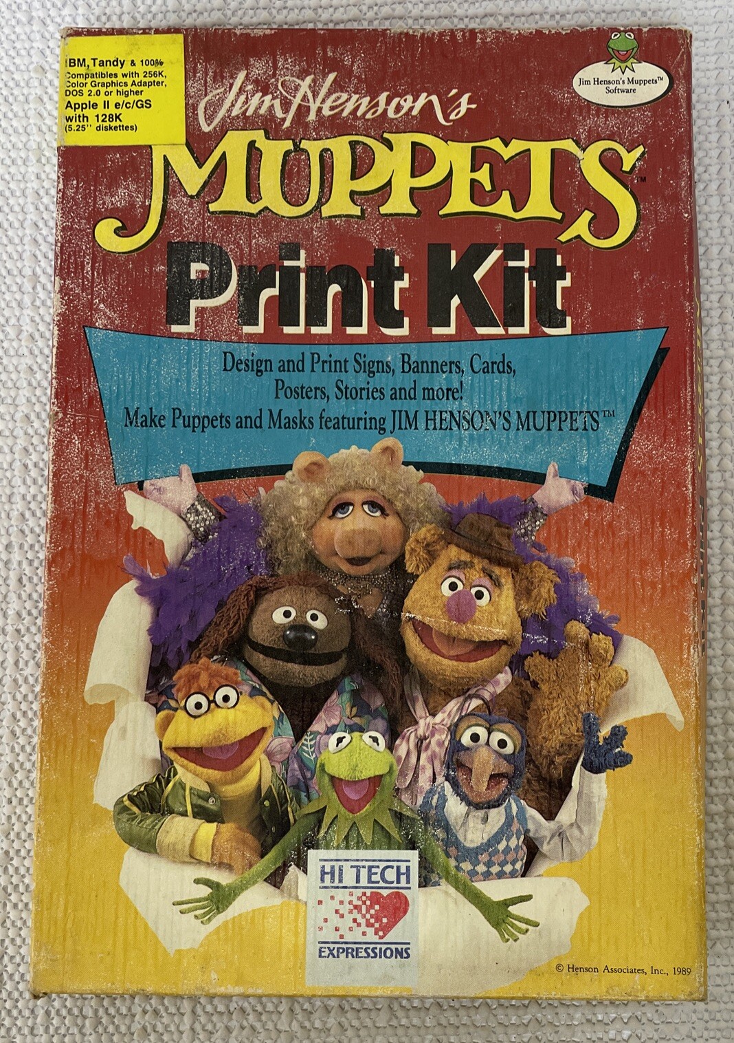Jim Henson's Muppets Print Kit (PC/Commodore 64,  1989) Complete