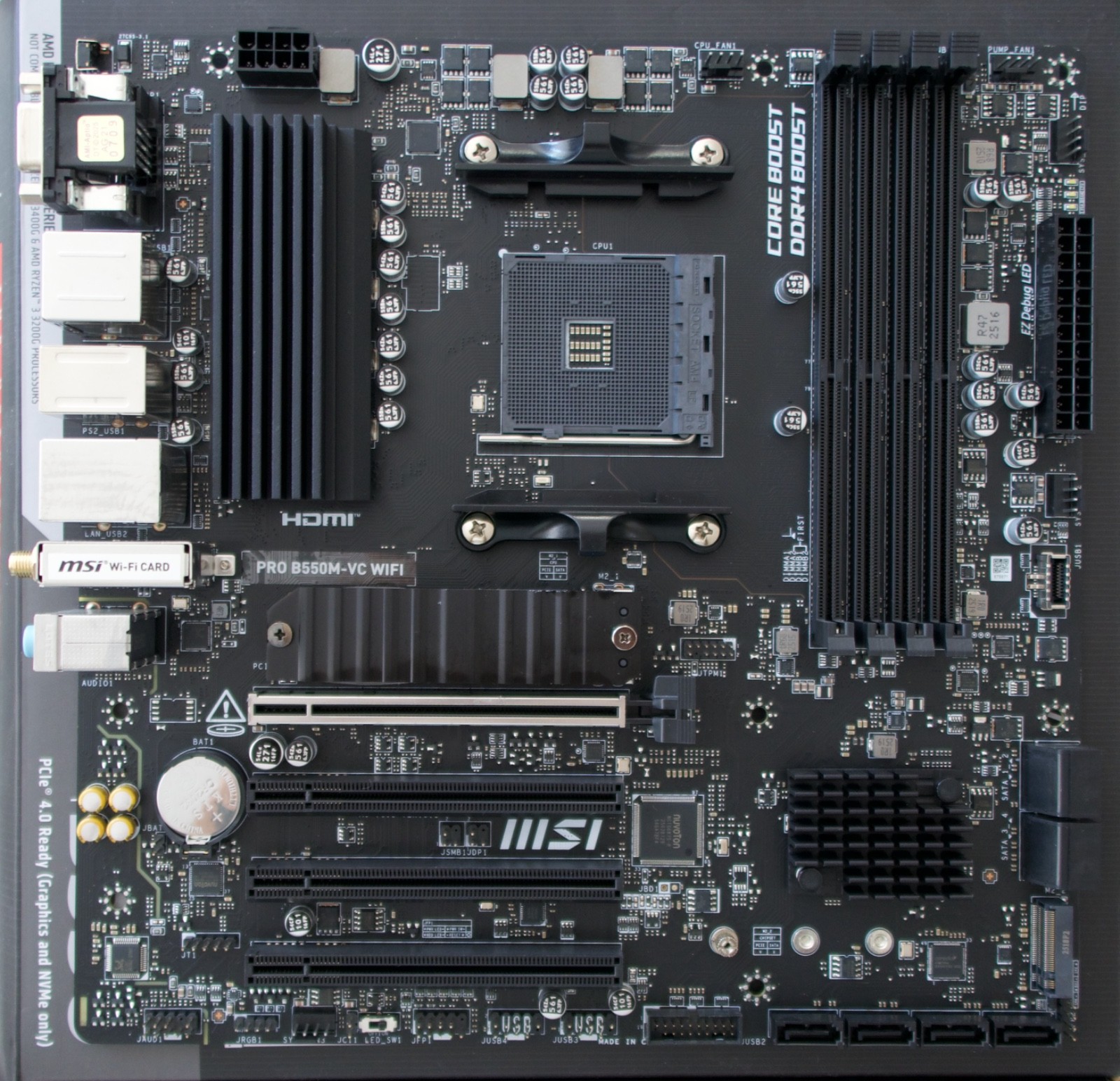 MSI PRO B550M-VC WiFi Motherboard + Samsung 990 PRO 1TB SSD Bundle