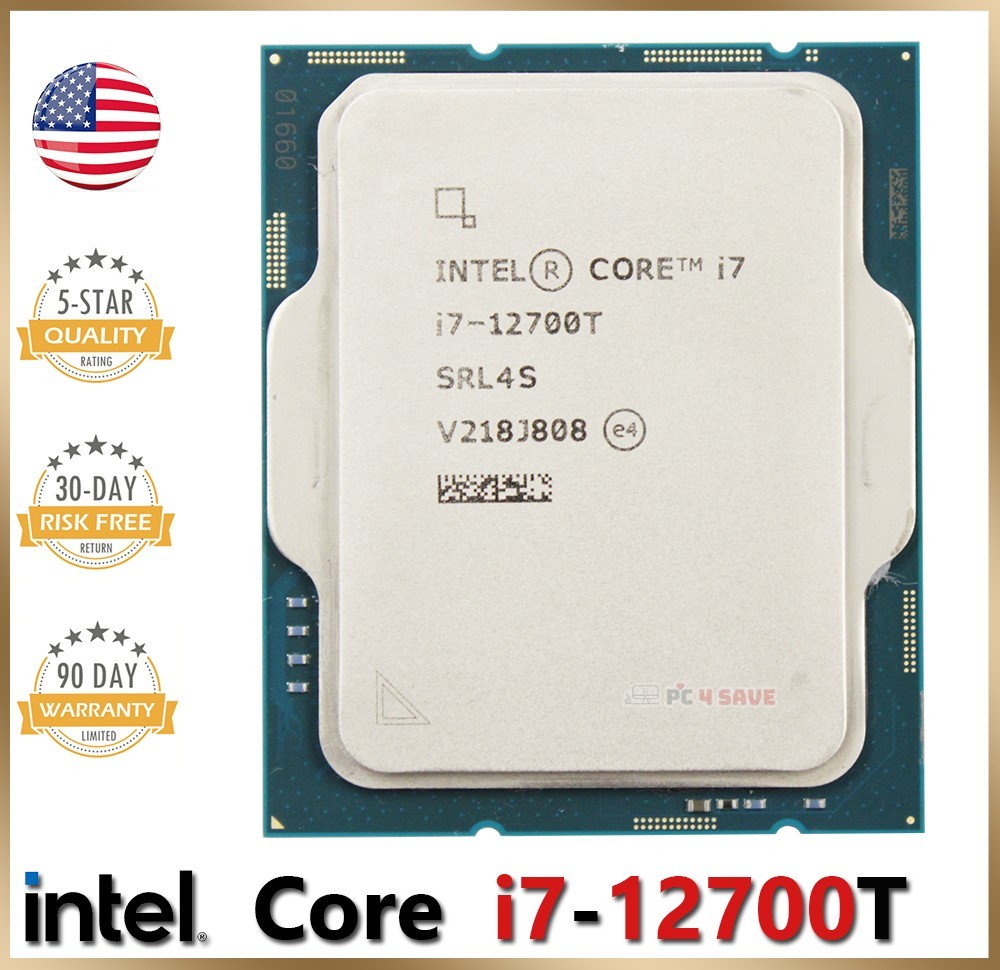 12th Gen Intel Core i7-12700T CPU 4.6GHz 12-Core LGA1700 Desktop Processor SRL4S