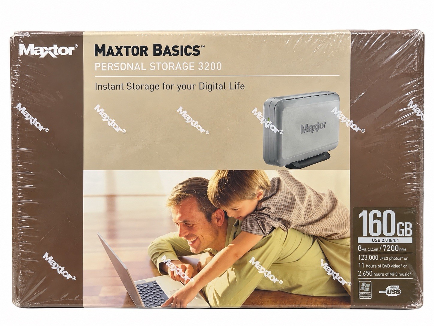 Maxtor Basics Personal Storage 3200 160GB 8MB Cache/7200 RPM NEW Factory Sealed