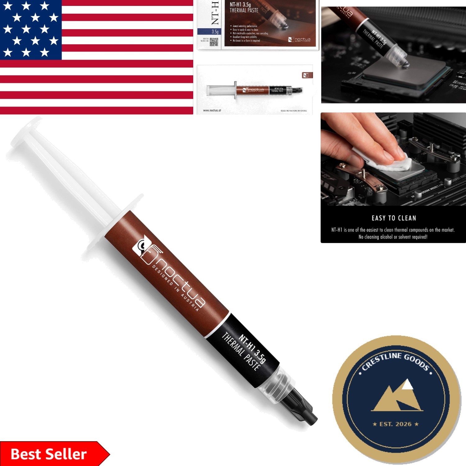 Easy-to-Apply 3.5g Thermal Compound for Enhanced Performance in Gaming Systems
