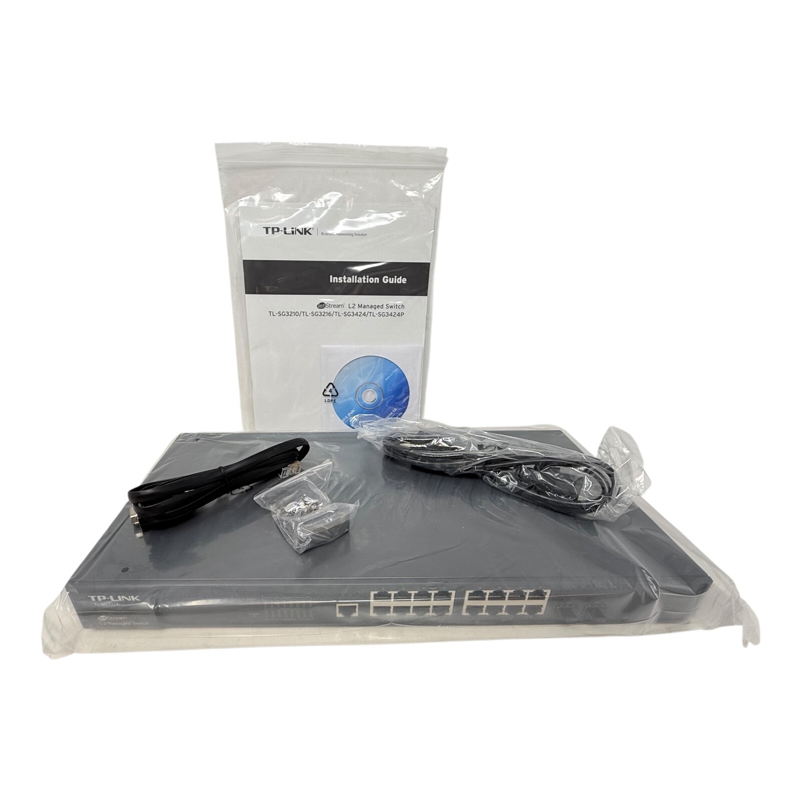 TP-LINK TL-SG3216 (UN) VER. 2.0 JetStream 16-PORT GIGABIT L2 MANAGED SWITCH NOS