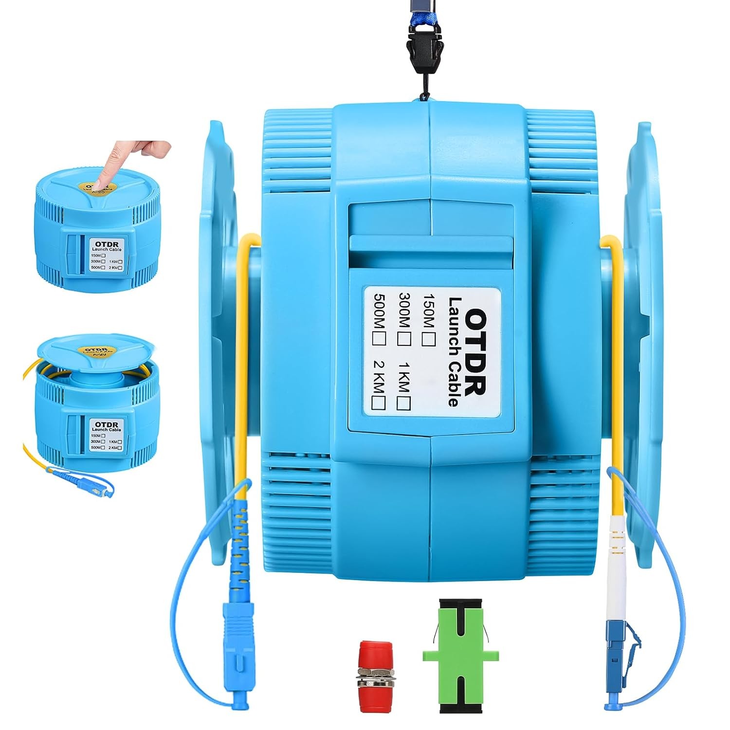 OTDR Launch Cable Box SC UPC-LC UPC 500m Fiber Optic Dead Zone Eliminator