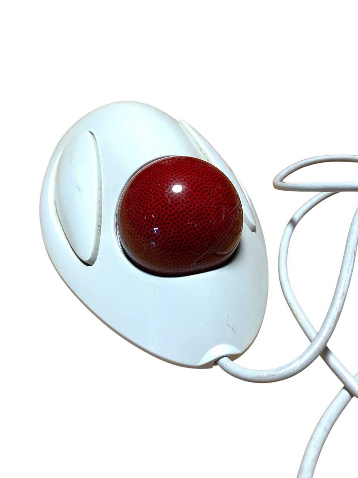 Logitech T-BB14 Trackman Marble Mouse USB Optical Trackball Mouse White Works