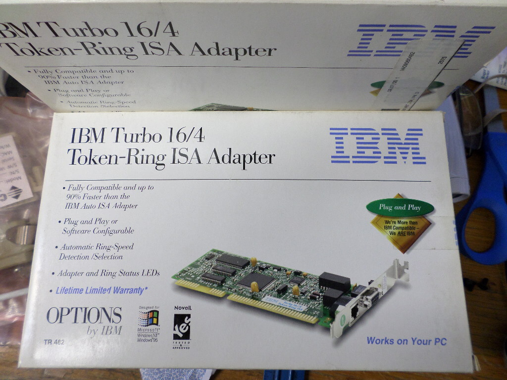New IBM 72H3482 Turbo 16/4 Token Ring ISA New Retail (4 Available) & Warranty