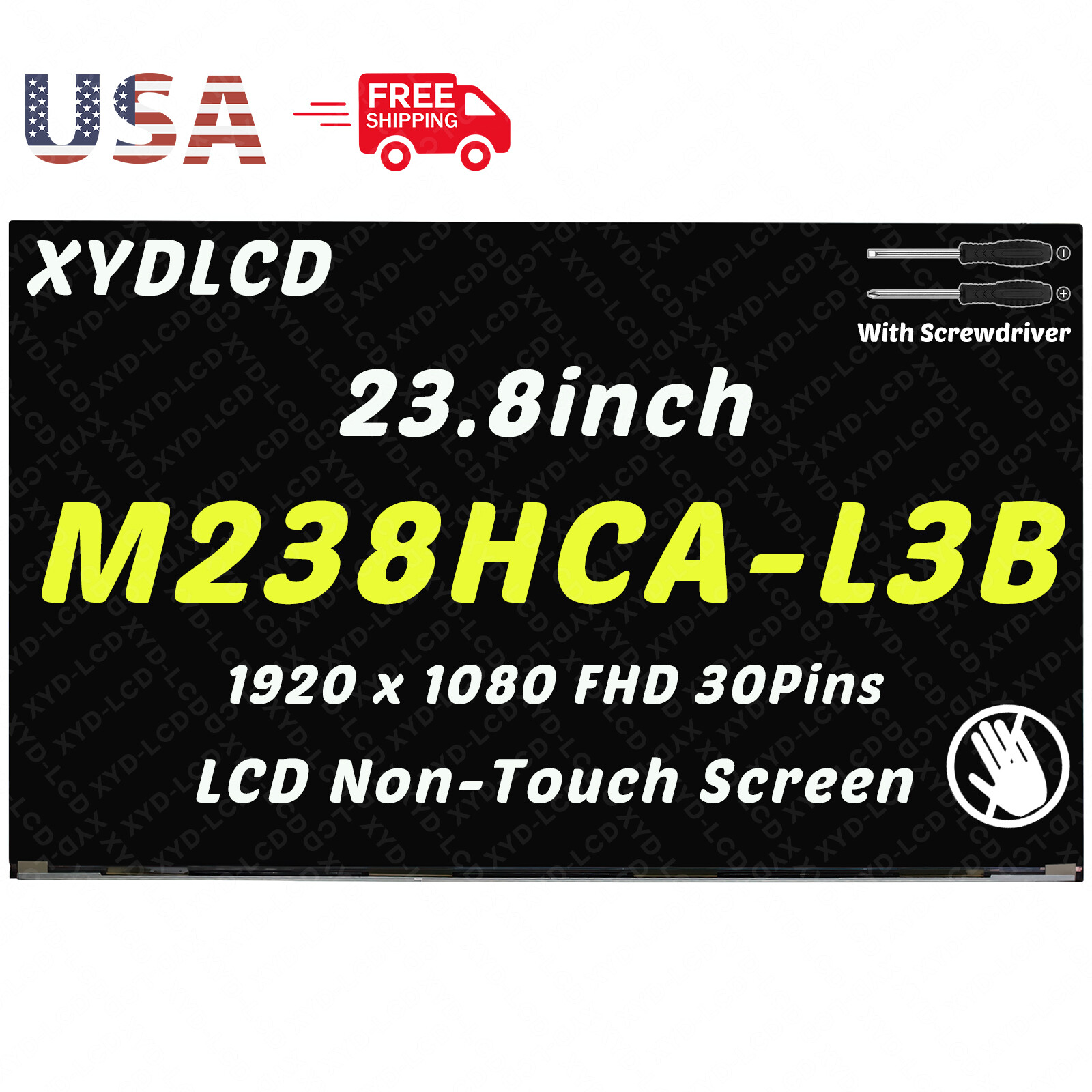 23.8in 01AG921 for Lenovo IdeaCentre A340-24IWL AIO F0E8 LCD Non-Touch Screen