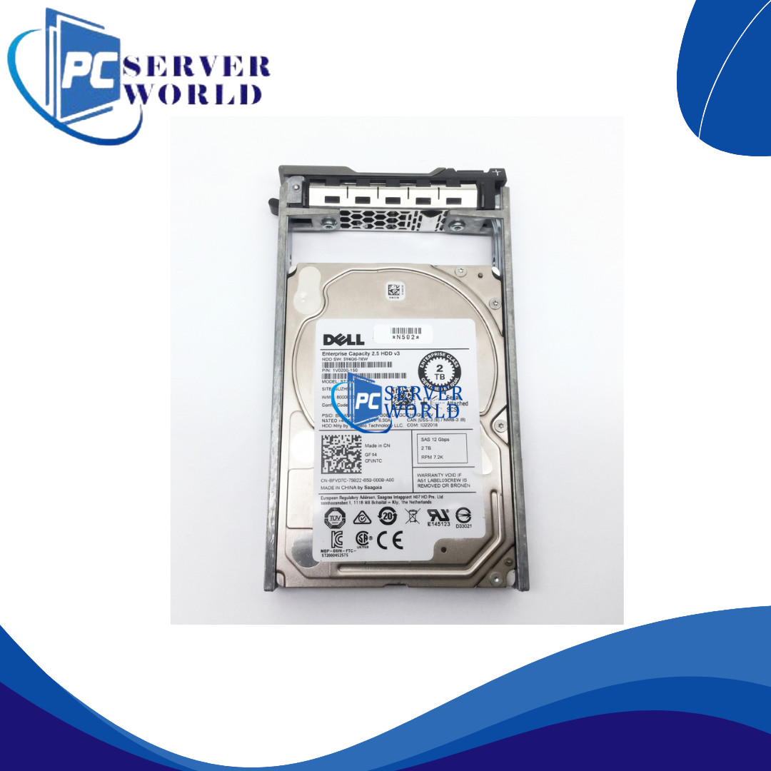 FVX7C DELL 2TB 12GBPS 2.5" SAS HARD DRIVE 0FVX7C ST2000NX0433