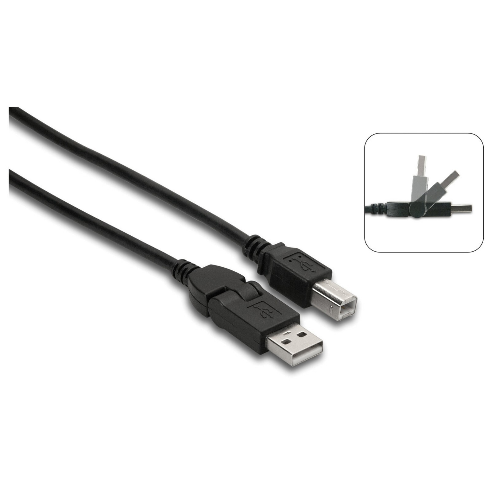 Hosa USB-203FB 3-Feet High Speed Flex Type A to Type B USB Cable