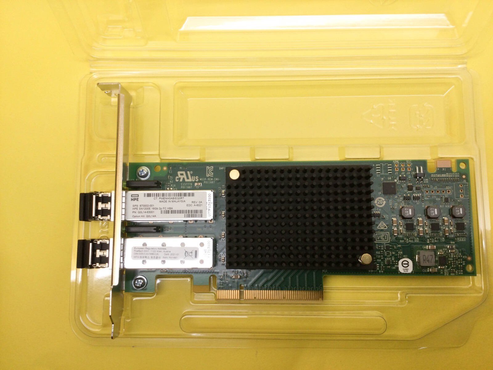 Q0L14A HPE StoreFabric SN1200E 16Gb Dual Port Fibre Channel HBA 870002-001