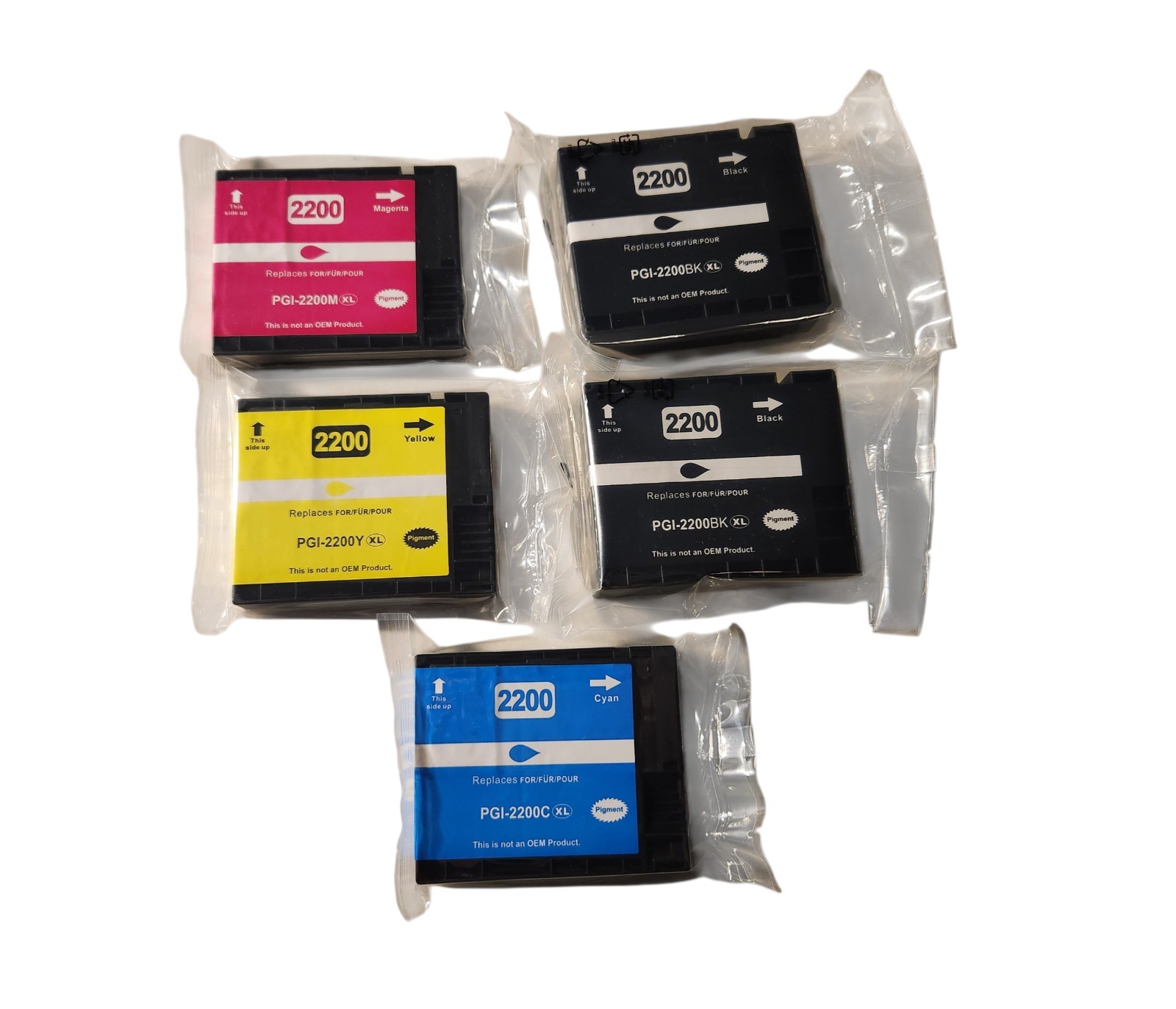 5 Pack CA2200X-5 PGI2200XL Ink Cartridge MAXIFY MB5020 MB5320 iB4020 MB5120 5420