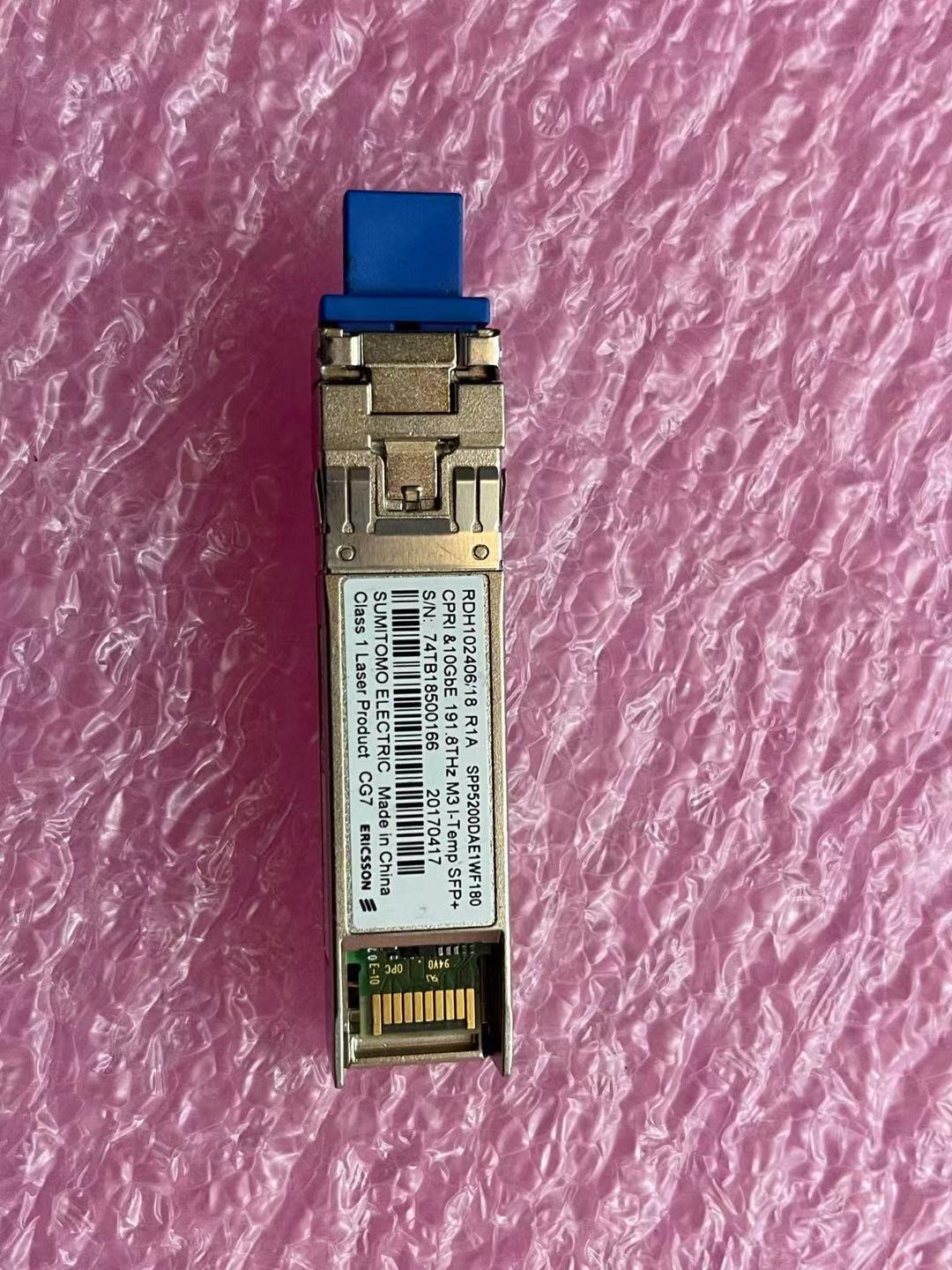 Ericsson RDH102406/18 R1A SFP 10G DWDM 191.8THz 40km 1563.05nm  CRTUAFPLAA
