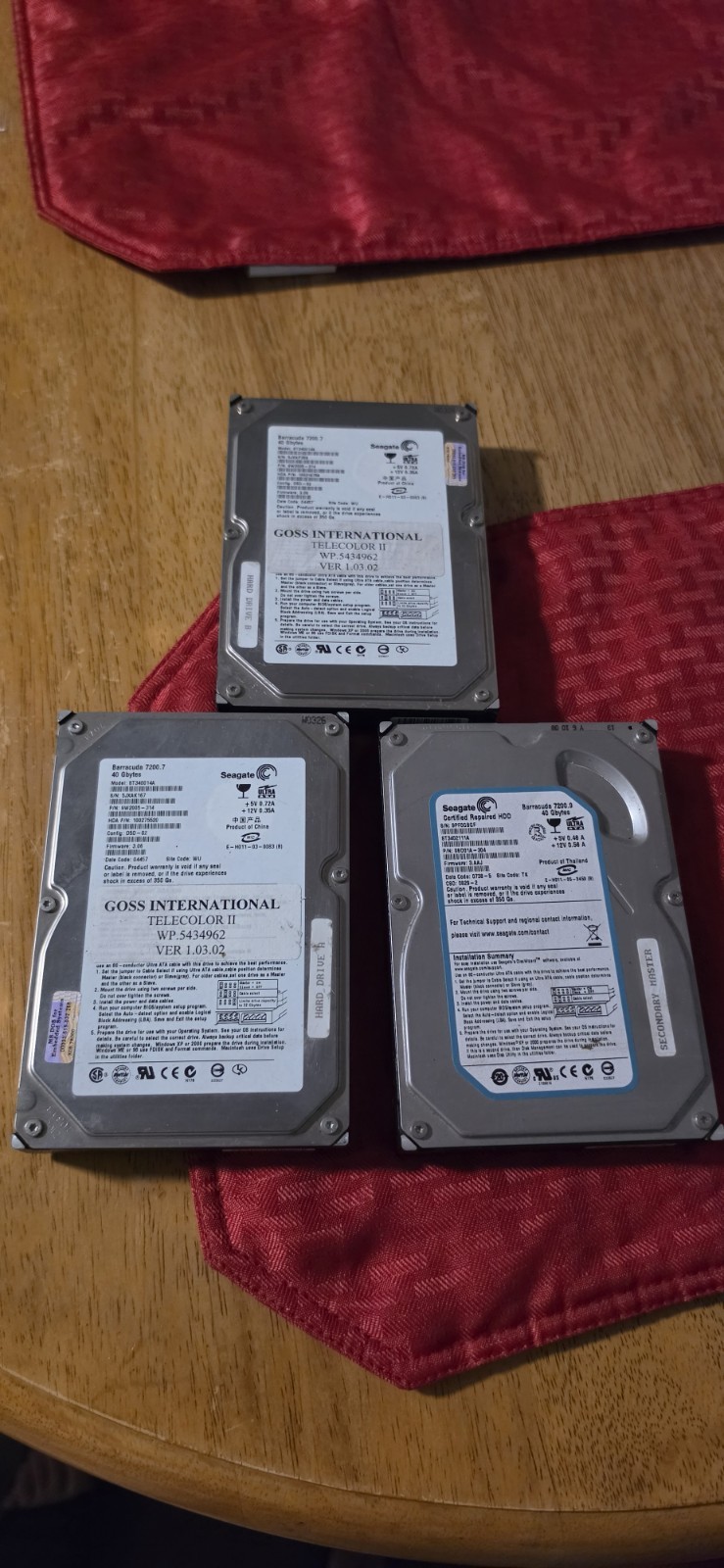Seagate Barracuda 7200.7 40GB SATA 3.5” HDD ST340014AS Desktop Hard Drive