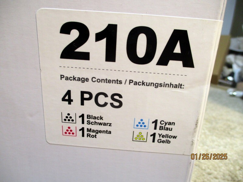 210A Toner Cartridges 4 Pack High Yield 210X Compatible for HP 210A