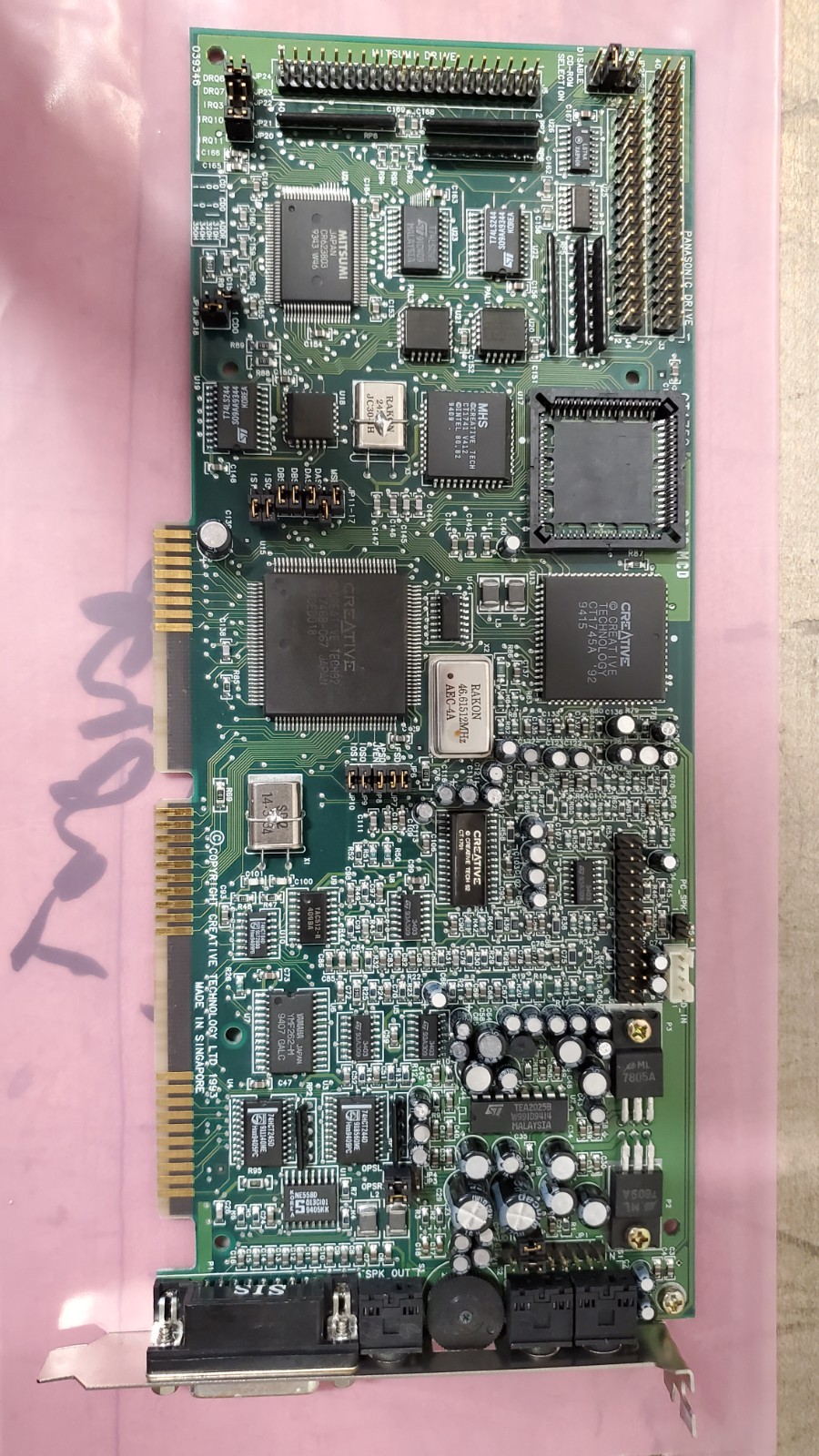 Vintage Creative Labs CT1750 Sound Blaster 16 MCD ISA Sound Card