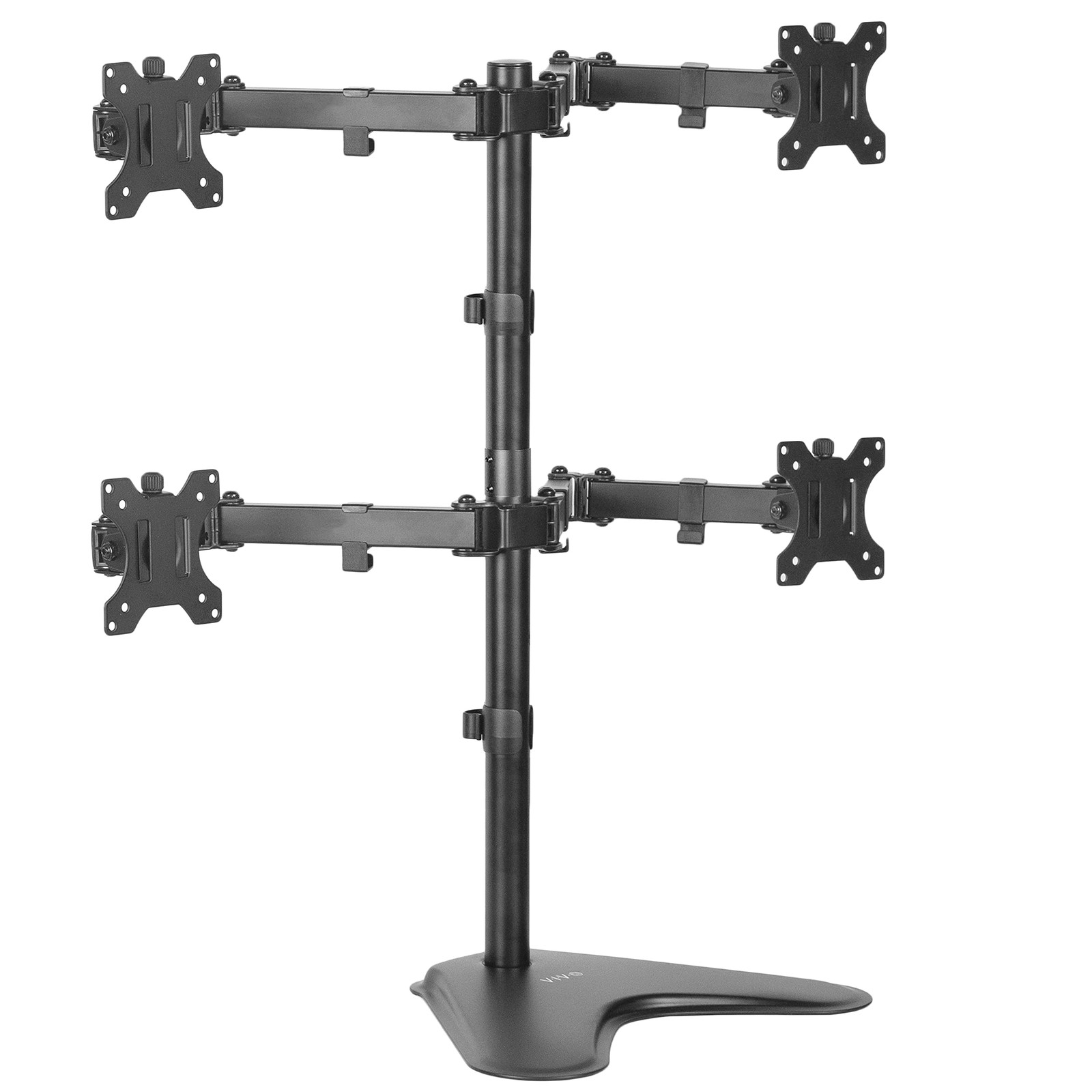 VIVO Quad 13 to 30 inch Monitor Free-Standing Mount, Fully Adjustable Desk St...