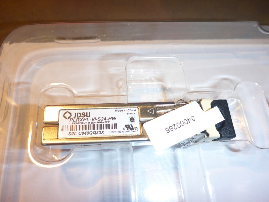 BRAND NEW TRAY OF 10 x JDSU PLRXPL-VI-S24-HW 2.5G 850nm 0.5km MM SFP Transceiver